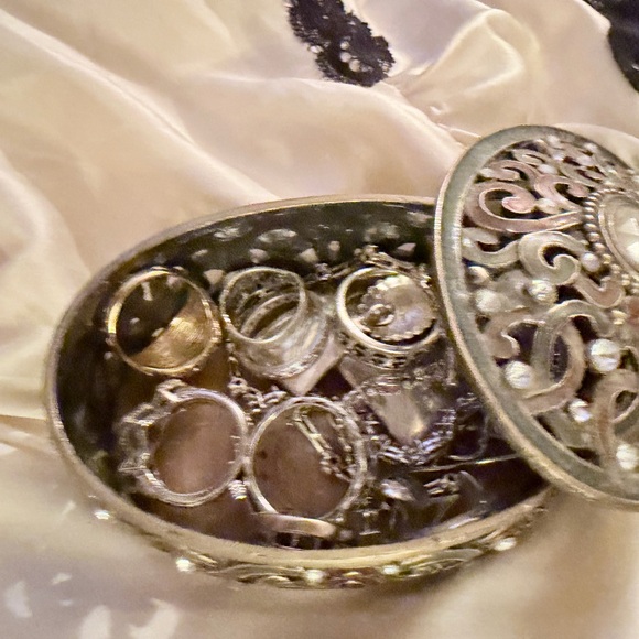 Elegant Silver and Gold Decorative Accent - Picture 9 of 9